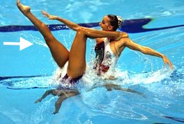 An image of me during a routine with the U.S. National Team